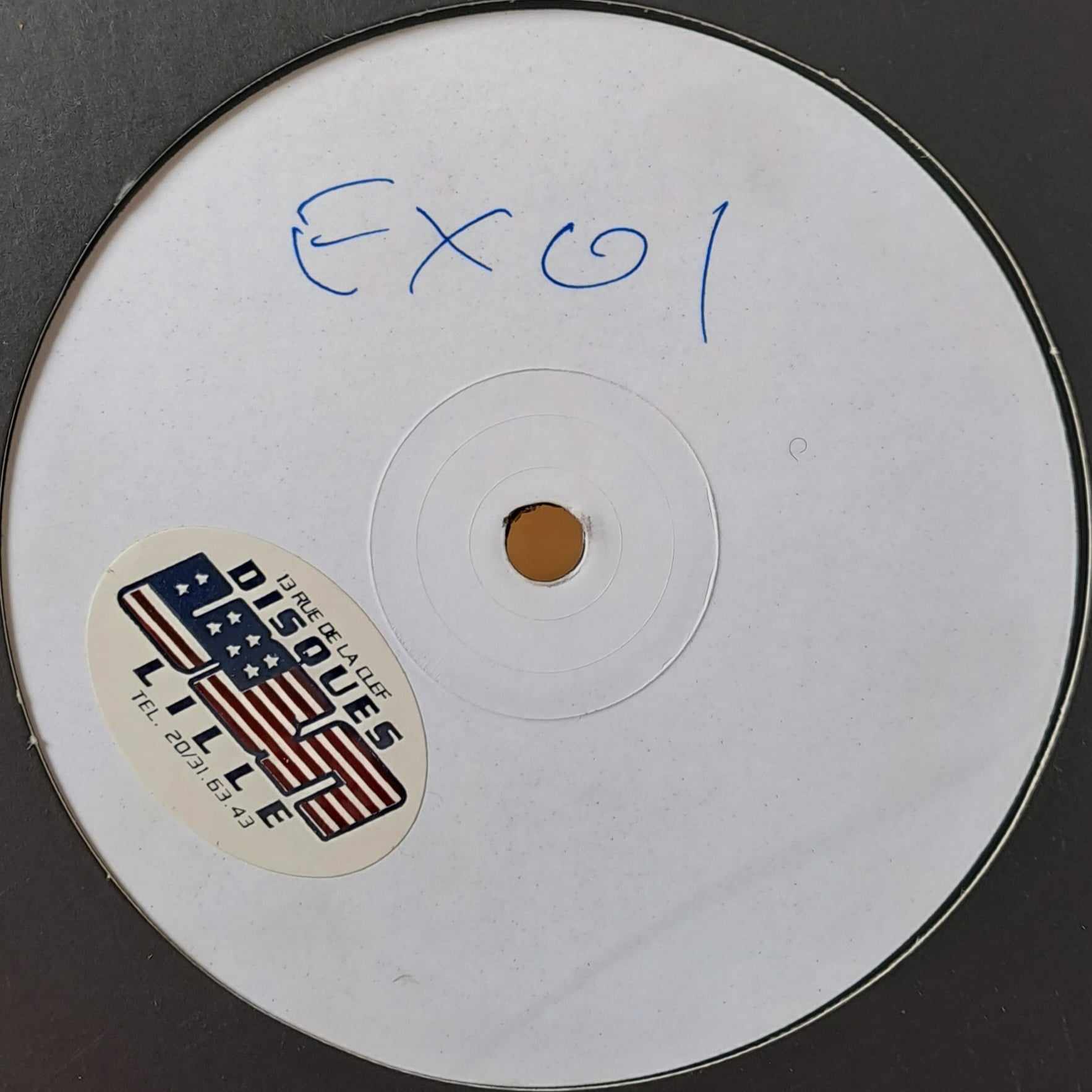 Exhibit Records 01 (white label) - vinyle techno